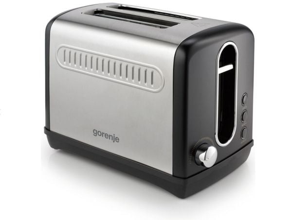 Gorenje T1100CLBK - Brødrister - 2 skive - 2 Spor - svart