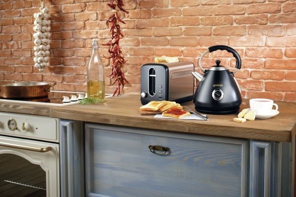 Gorenje T1100CLBK - Brødrister - 2 skive - 2 Spor - svart