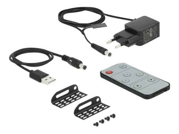 Delock - Video/audio switch - 3 x HDMI - stasjonær