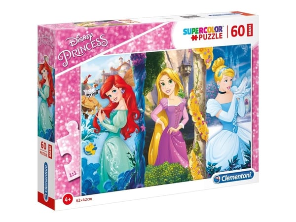 Clementoni SuperColor Maxi Disney Princess - Disney Princess - puslespill - 60 deler