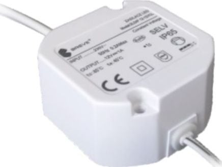 LED-virtalähde 12V DC 12W 1A IP65 /suojilla/ ZLDP 12-12YCL 19712-9036