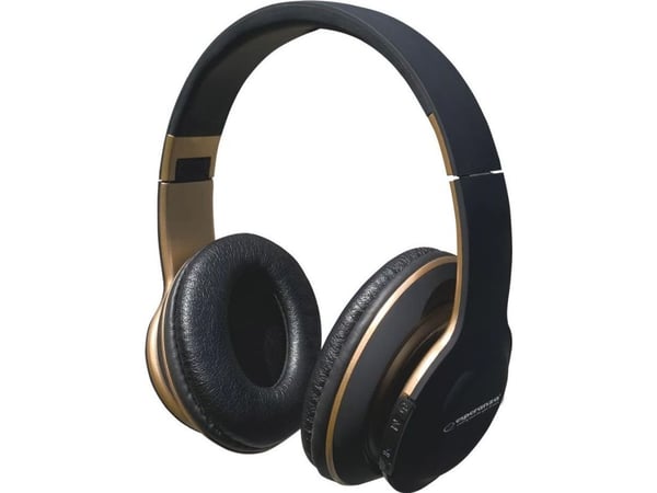 Esperanza EH220 Bluetooth-hovedtelefoner med hovedbøjle, sort