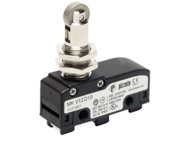 Pizzato Elettrica MKV11D15 Mikrokytkin MKV11D15 250 V/AC 6 A IP40 Painike 10 kpl