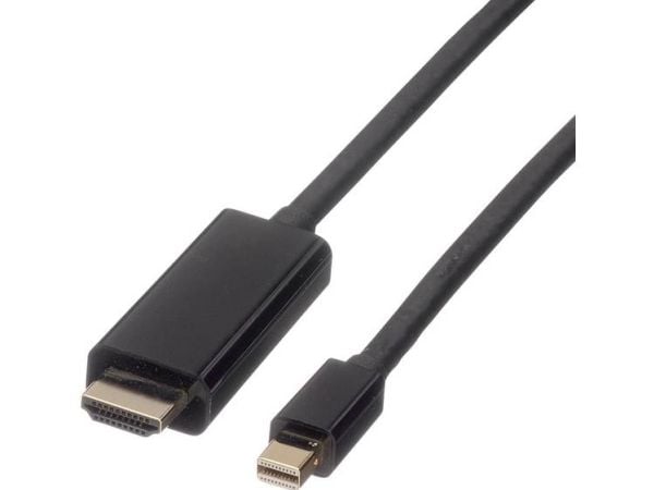 ROLINE 11.04.5797, 3 m, Mini DisplayPort, Hankjønn, Hankjønn, Rett, Rett