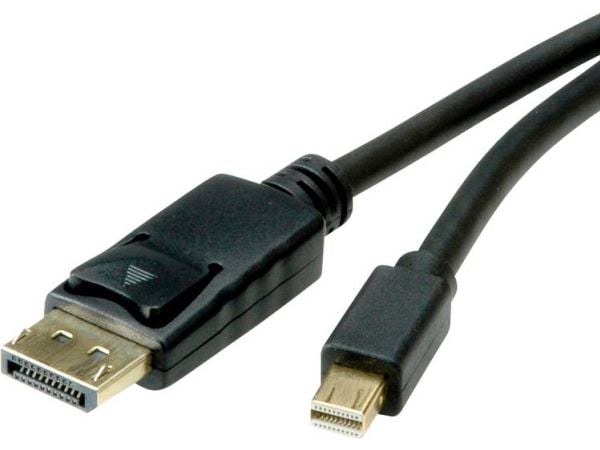 ROLINE 11.04.5814, 1 m, DisplayPort, Mini DisplayPort, Hankjønn, Hankjønn, 5120 x 2880 piksler