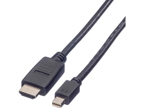 Value 11.99.5792, 3 m, Mini DisplayPort, Hankjønn, Hankjønn, Rett, Rett