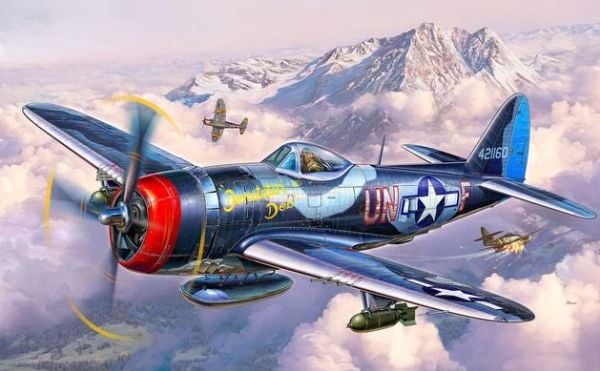 Revell P-47 M Thunderbolt, Model af fly, Monteringssæt, 1:72, P-47 M Thunderbolt, Plast, Andre verdenskrig