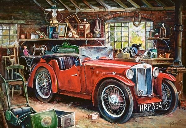 Castorland Vintage Garage 1000 pcs, 1000 kpl, Ajoneuvot, 9 vuosi/vuosia