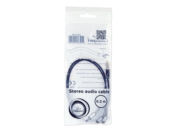 Cablexpert - Audioadapter - 4-polsminijakk plugg til mini-phone stereo 3.5 mm beholder - 20 cm