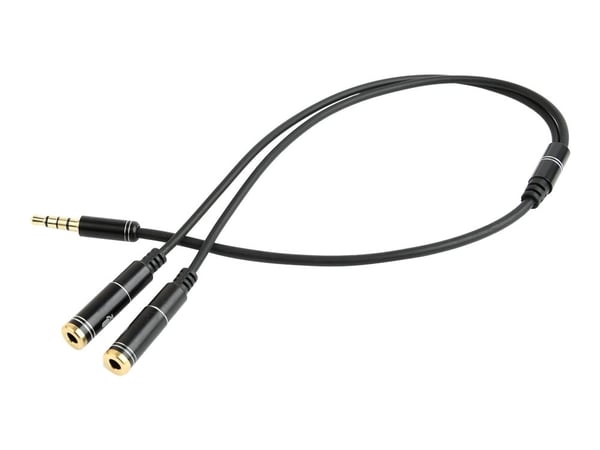 Cablexpert - Audioadapter - 4-polsminijakk plugg til mini-phone stereo 3.5 mm beholder - 20 cm