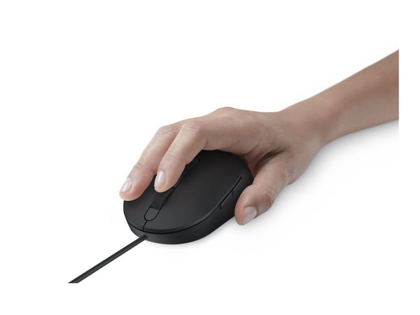 Dell Pro MS3220 - Mus - laser - 5 knapper - kablet - USB 2.0 - svart - med 3 års Advanced Exchange Service