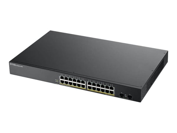 Zyxel GS1900-24HPv2 - Switch - smart - 24 x 10/100/1000 (PoE) + 2 x 10/100/1000 - rackmonterbar, väggmonterbar - PoE (170 W)