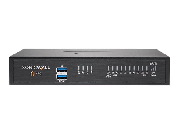 SonicWall TZ470 - Sikkerhetsapparat - 1GbE, 2.5GbE - skrivebord
