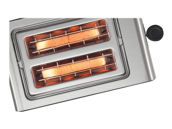 Bosch TAT7203 - Brødrister - 2 skive - 2 Spor - rustfritt stål / svart