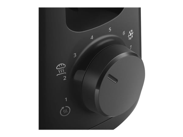 Philips HD2590/90 Grid Bread Daily Black, 1 spor ekstra lang knappoppvarmingsstativ (HD2590/90)
