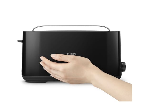 Philips HD2590/90 Grid Bread Daily Black, 1 spor ekstra lang knappoppvarmingsstativ (HD2590/90)