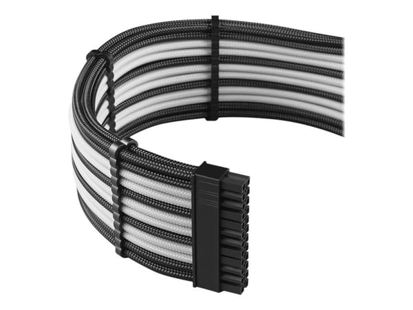 CableMod PRO ModMesh RT-Series Cable Kit - Strömkabelsats - svart, vit