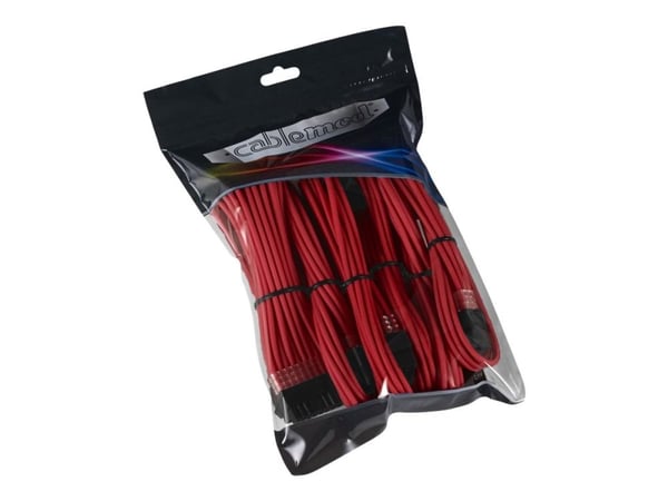 CableMod PRO Series ModMesh - Skjøteledningskabelsett - formstøpt - rød CableMod PRO Series ModMesh - Skjøteledningskabelsett - formstøpt - rød