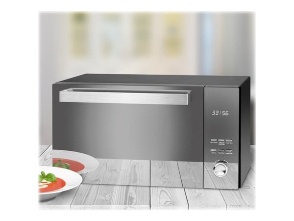 ProfiCook PC-MWG 1204 - Mikrobølgeovn med grill - 23 liter - 800 W - svart