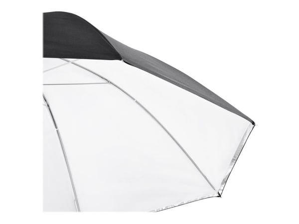 Walimex 2 in1 - Reflekterande/genomskinligt paraply - vit - Ø84 cm