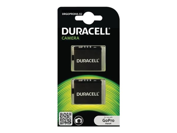 Duracell - Batteri - Li-Ion - 1160 mAh (en pakke 2) - for GoPro HERO4