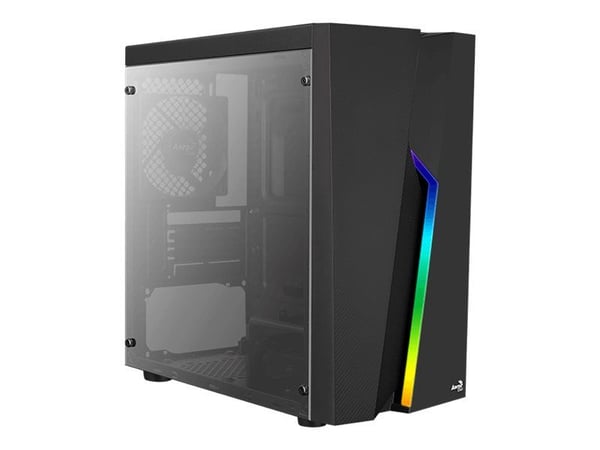 Aerocool Bolt Mini, Mini Tower, PC, Musta, mikro ATX, Mini-ATX, ABS-synteettinen, Akryyli, SPCC, Pelaaminen