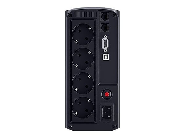 CyberPower Value Pro VP1000ELCD - UPS - AC 230 V - 550 watt - 1000 VA - RS-232, USB - utgangskontakter: 4 - svart