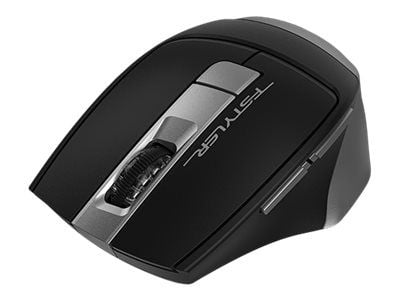 A4Tech FSTYLER Collection FB35 - Mus - høyrehendt - optisk - 6 knapper - trådløs - 2.4 GHz, Bluetooth 4.0 - USB trådløs mottaker - røykgrå