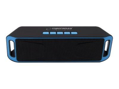 Esperanza FOLK - Høyttaler - for bærbar bruk - trådløs - Bluetooth - 6 watt - svart, blå