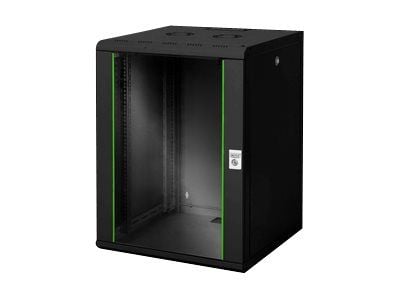 DIGITUS Professional Unique DN-19 16U-6/6-SW - Skåp - väggmontering - svart, RAL 9005 - 16U - 19"