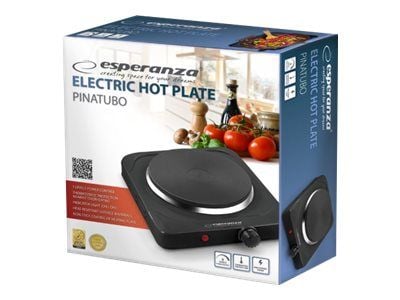 Esperanza PINATUBO - Elektrisk varmeplate - 1,5 kW - svart (EKH002K)