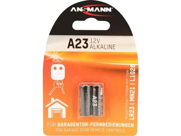 Ansmann 1510-0024, Engangsbatteri, LR32A, Alkalinsk, 12 V, 2 stykker, Sort