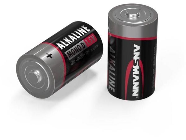 ANSMANN RED LINE - Batteri 2 x D - Alkalisk