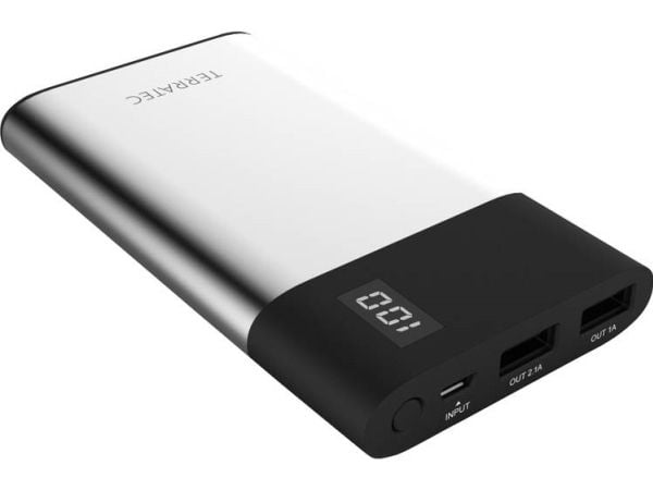 Terratec P80 Slim, 8000 mAh, Lithium Polymer (LiPo), Sort, Metallisk