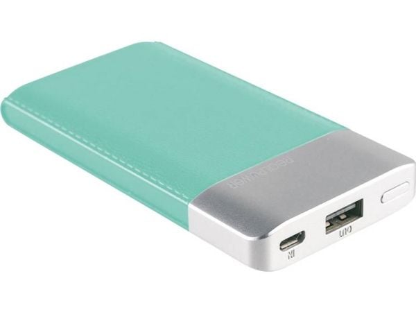 RealPower PB-4000 Fashion, 4000 mAh, Lithium Polymer (LiPo), Blå, Sølv