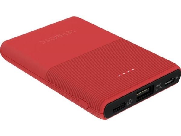 Terratec P50 Pocket, 5000 mAh, Lithium Polymer (LiPo), Rød