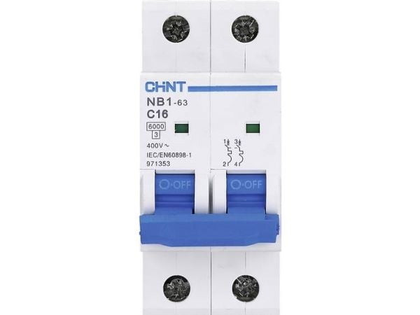 Chint 179642 NB1L Ledningssikkerhedsafbryder 2-kertainen 10 A