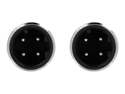 Delock - Nettverkskabel - 4-pins M12 (hann) til 4-pins M12 (hann) - 1 m - SF/FTP - halogenfri - grønn