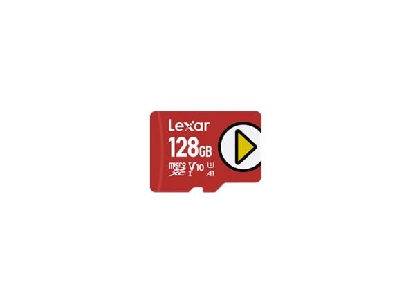Lexar PLAY MicroSDXC 128 GB klasse 10 UHS-I/U1 A1 V10-kort (LMSPLAY128G-BNNNG)