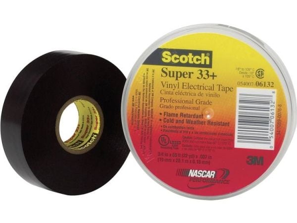 3M SCOTCH 33+, 1 styck, Svart, 600 V, 6 m, 0,178 mm