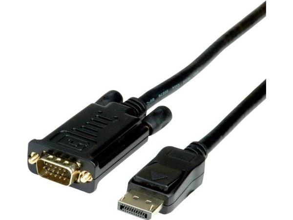 ROLINE 11.04.5974, 5 m, VGA (D-Sub), DisplayPort, Hankjønn, Hankjønn, Rett
