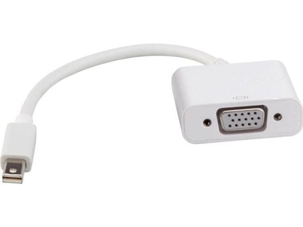 ROLINE Mini DisplayPort-VGA Adapter, v1.2, Mini DP M - VGA F white, Hvit