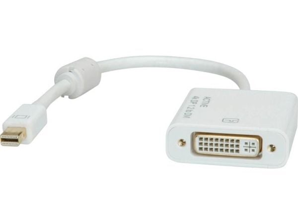 ROLINE 12.03.3137, 0,1 m, Mini DisplayPort, DVI-D, Hankjønn, Hunkjønn, 3840 x 2160