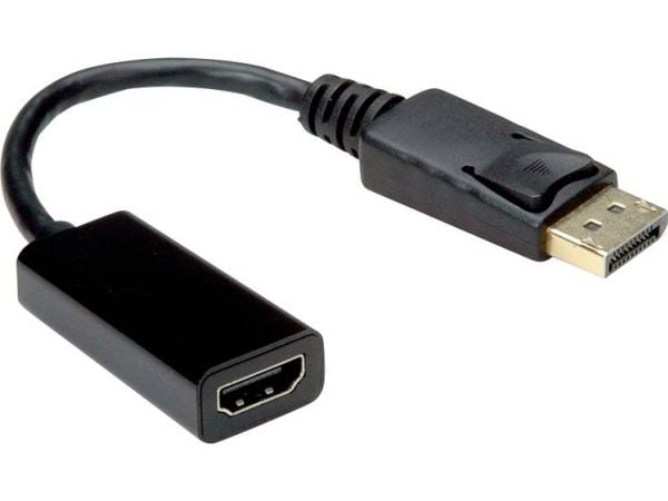 Value 12.99.3138, 0,15 m, DisplayPort, HDMI-tyyppi A (vakio), Uros, Naaras, Kulta