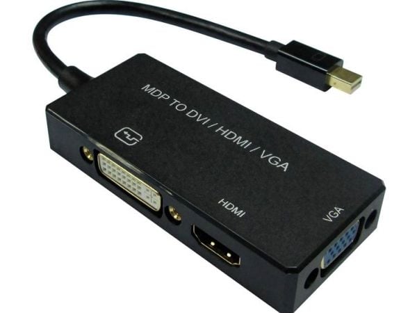 VALUE 12993154, 0,1 m, Mini DisplayPort, DisplayPort + DVI + HDMI, Hankjønn, Hunkjønn, Rett