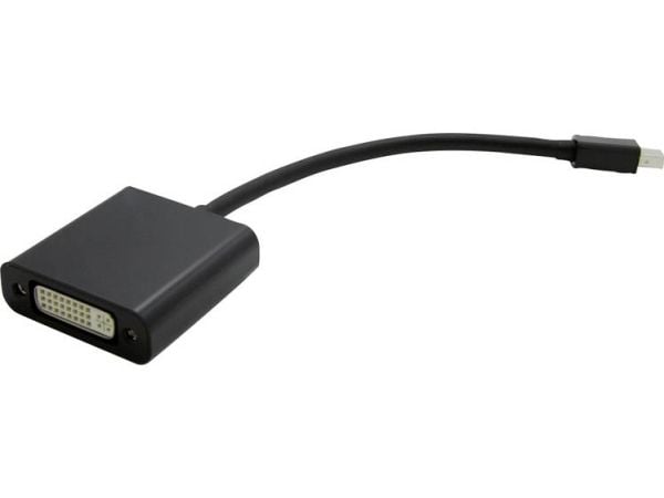 Value 12.99.3128, 150 m, Mini DisplayPort, DVI-D, Uros, Naaras, Musta