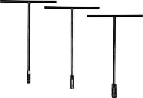 Yato YT-15791, Pipenøkkelsett, 3 stykker, Sort, T-formet, Kromvanadiumstål, 20 cm