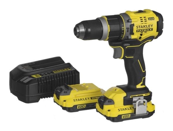 STANLEY HAMMERDRILL 18V V20 80Nm 2x2,0Ah SFMCD721D2K