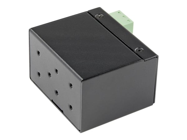 Startech Industrial Fiber to Ethernet Media Converter, 100Mbps SFP to RJ45/Cat6, Singlemode/Multimode Optical Fiber to Copper Network, 12-56V DC, I...