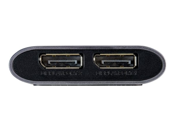 StarTech Thunderbolt 3 to Dual DisplayPort Adapter DP 1.4, Dual 4K 60Hz or Single 8K/5K Thunderbolt 3 to DP Adapter, TB3 to 2x DisplayPort Monitor ...